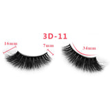 3D Thick Mink Hair False Eyelashes (#01-#25)