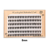 20D Six rows of mixed natural thick artificial single cluster false eyelashes