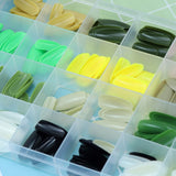 12 Color Solid Fake Nail Patches