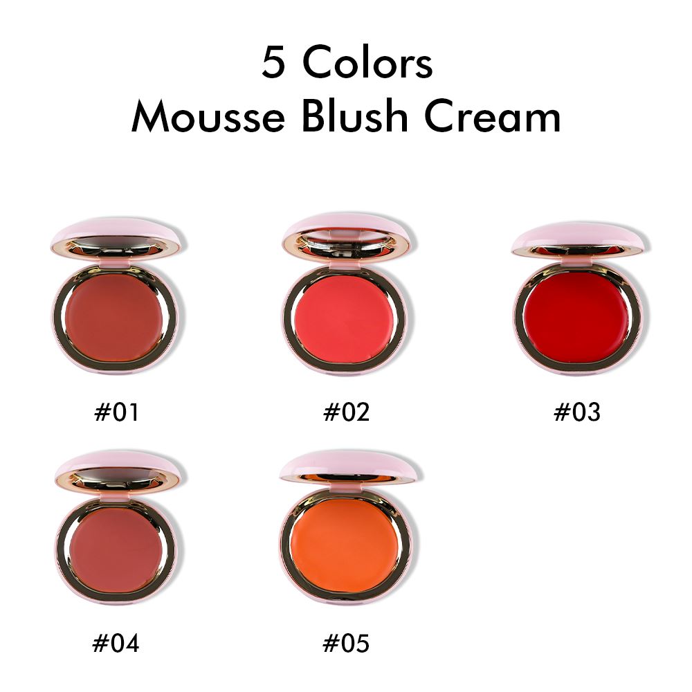 5 Colors Mousse Blush Cream