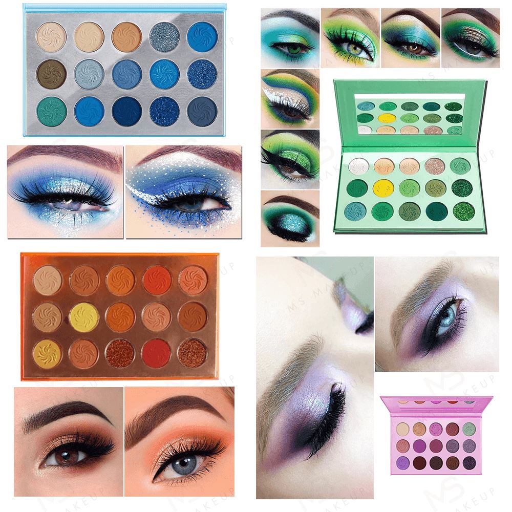 4 Colors Palettes for 15 Colors Eyeshadow – MSmakeupoem.com