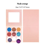 Paleta de sombras de ojos personalizada de 9 colores【20PCS Envío gratis y logotipo de impresión gratis】