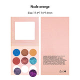 【Free Shipping】Sample Set of 169Pcs Full set of DIY Monochrome eyeshadow & Different Colors of 9 pan DIY empty Palette