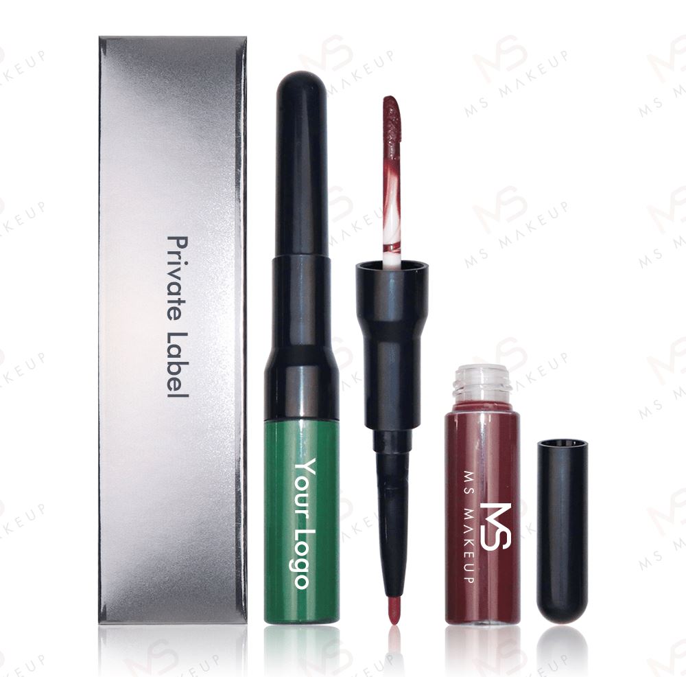 15 Colors 2-end Lipstick with Lipliner - MSmakeupoem.com