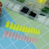 12 Color Solid Fake Nail Patches