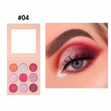 Palette mit 9 hochpigmentierten Lidschatten