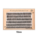 30D Six rows of mixed natural thick artificial single cluster false eyelashes
