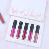 Juego de 5 uds de pintalabios líquido/brillo de labios Diy-A