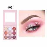 Palette mit 9 hochpigmentierten Lidschatten