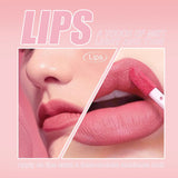 Nude Pink matte lip gloss Set (6PCS)