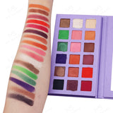 18 Colors Purple Eyeshadow Palette - MSmakeupoem.com