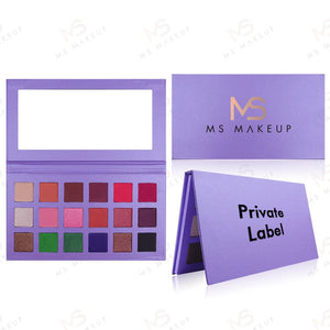 18 Colors Purple Eyeshadow Palette - MSmakeupoem.com