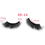 3D Thick Mink Hair False Eyelashes (#01-#25)