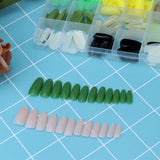 12 Color Solid Fake Nail Patches