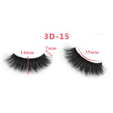 3D Thick Mink Hair False Eyelashes (#01-#25)