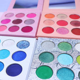 Palette mit 9 hochpigmentierten Lidschatten