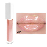 Brillo de labios hidratante de tubo cuadrado blanco de 52 colores (#1-#26)