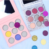 Paleta de sombras de ojos personalizada de 9 colores【20PCS Envío gratis y logotipo de impresión gratis】