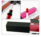 Barras de labios líquidas de tubo cuadrado con tapa negra de 43 colores (color #34-#43)
