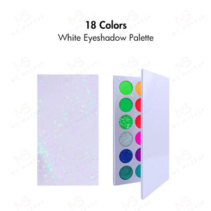 18 Colors White Eyeshadow Palette - MSmakeupoem.com