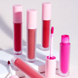 50PCS de 29 colores Barras de labios de tubo redondo con tapa rosa - PRECIO BAJO (COLORES ENVIADOS ALEATORIAMENTE)