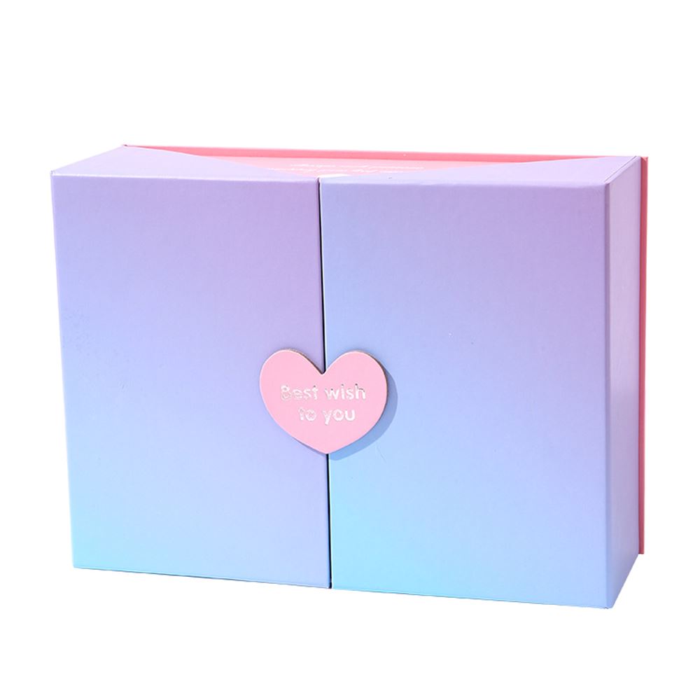 High quality fade color double open gift box – MSmakeupoem.com