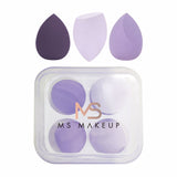 4pcs Beauty Eggs with Transparent Boxes / 4 in 1 Makeup Eggs