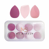 oeufs de la beauté 8pcs avec les boîtes transparentes/ensemble Egge de maquillage adapté aux besoins du client
