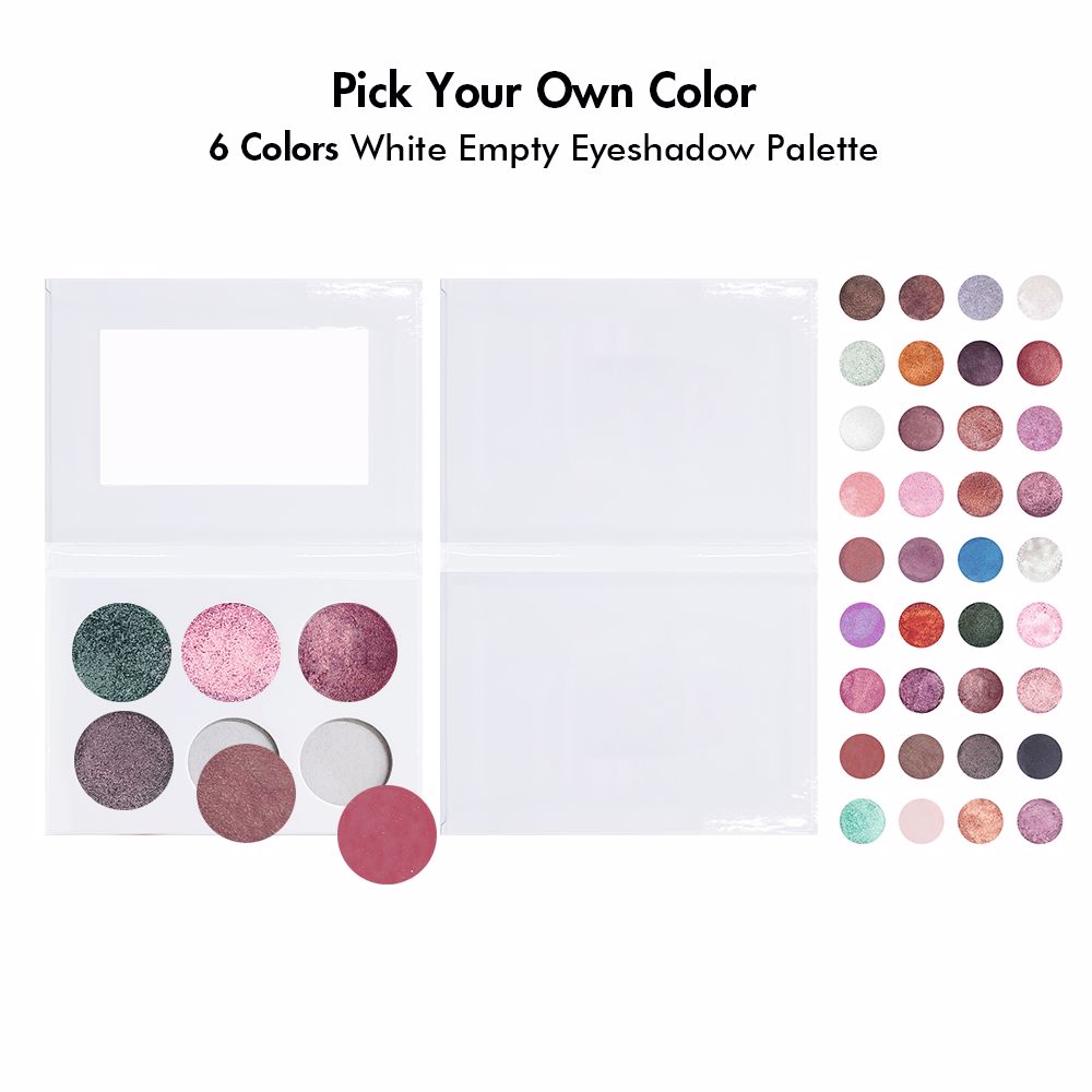 6 Colors DIY Your Own Eyeshadow Palette 【Sample】
