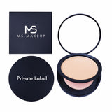 5 couleurs pressées poudre compacte pour le visage mat et poudre de maquillage de marque privée (50 pièces livraison gratuite)