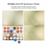 24 Colors Gold Customized Eyeshadow Palette 【Sample】