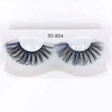 25mm fried hair colorful fluffy exaggerated imitation mink false eyelashes