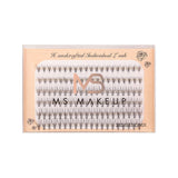 10D Six rows of mixed natural thick artificial single cluster false eyelashes