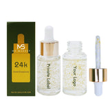 Esencia hidratante de hoja de oro de 24 quilates/suero antienvejecimiento facial para el cuidado de la piel