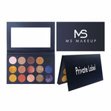 Paleta de sombras de ojos de 15 colores amarillo marrón (50 piezas envío gratis)