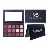 15 Colors Black Reddish Brown Eyeshadow Palette