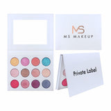 12 High Quality White Shimmer Eyeshadow Palette（50pcs free shipping）