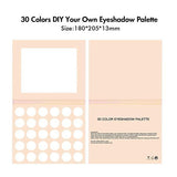 Paleta de sombras de ojos DIY de 30 colores - Rosa【50 piezas】