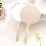 4 colors European fashion round hand mirror (At least 12Pcs for sale, color mixing is allowed)