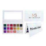 Paleta de sombras de ojos con purpurina blanca de 18 colores