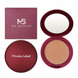 Poudre de visage compacte pressée mate à faible Moq avec le fournisseur de cosmétiques Red Box