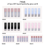 5pcs Diy Liquid Lipstick / Lip Gloss Set -B
