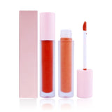 Barras de labios líquidas de tubo redondo con tapa rosa de 29 colores