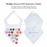 Palette de fards à paupières bricolage diamant 18 couleurs, marque privée【Échantillon】