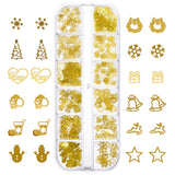 Christmas Theme/Gold Glitter/Nail Art Patches/Cosmetics Patches