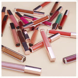 50PCS de 29 couleurs de rouge à lèvres liquide en tube carré en or rose - PRIX BAS (COULEURS ENVOYÉES AU HASARD)