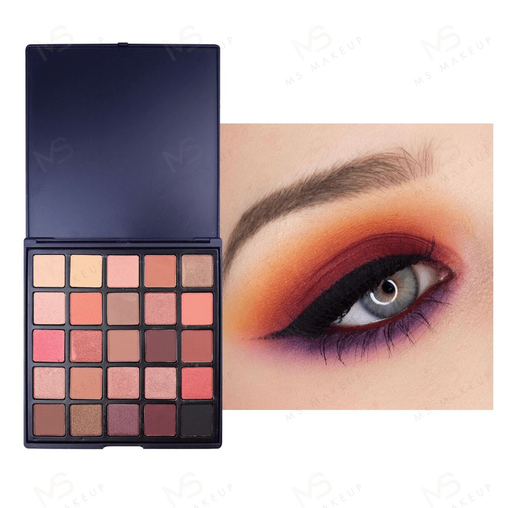 25 Colors Black Eyeshadow Palette - MSmakeupoem.com