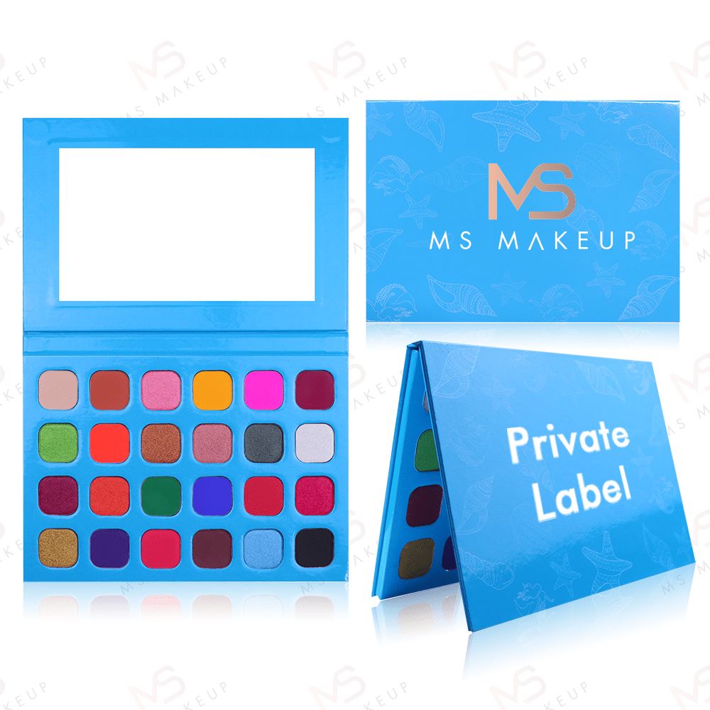 24 Colors Blue Eyeshadow Palette – MSmakeupoem.com