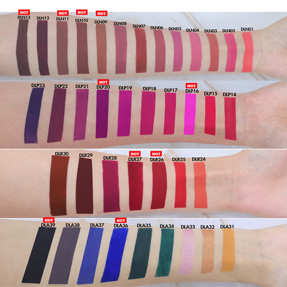 39 Colors Non-stick Liquid Lipstick【30PCS Free Shipping & Free Print Logo】