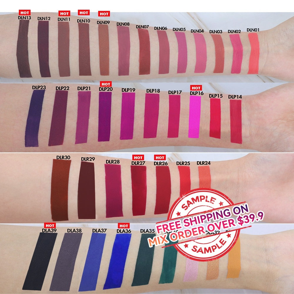 【SAMPLE】39 Colors Non-stick Liquid Lipstick -【Free Shipping On Mix Order Over $39.9】